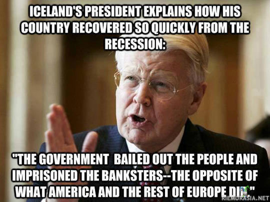Islanti kriisin keskellä