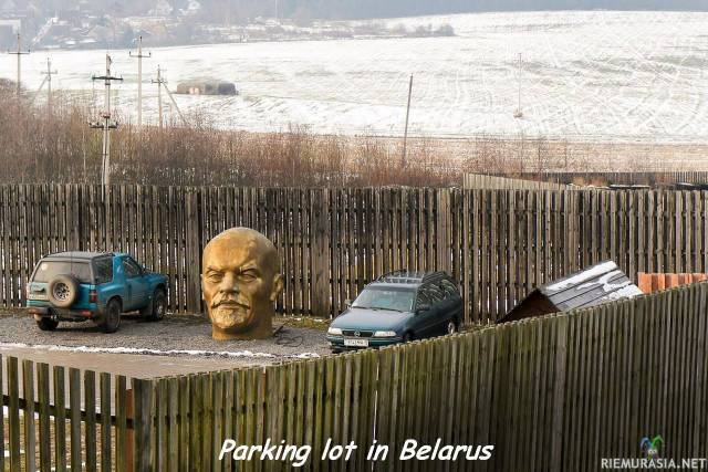 Leninin pään vieressä on hyvä parkki