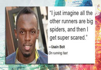 Usain Bolt juoksee kovaa