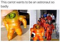 Porkkana on astronautti