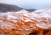Saharan autiomaassa lunta ensimmäistä kertaa 37 vuoteen