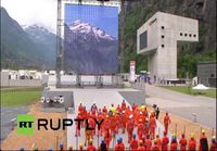 Gotthardin pohjatunnelin omalaatuinen avajaisseremonia