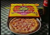 Kotipizzan 'Lasten ateria' mainos 1990-luvulta