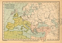 The Roman empire eastern & western in th 4th century