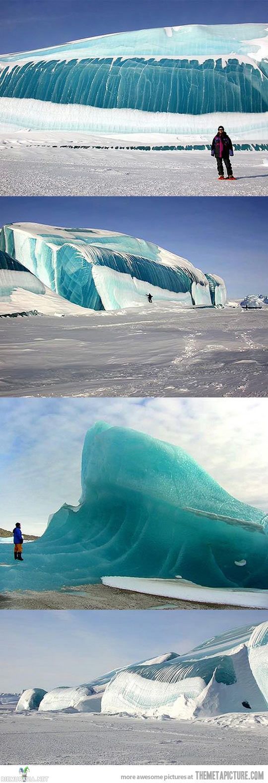 Jäätyneitä aaltoja Etelämantereella