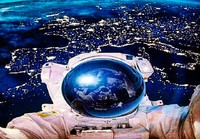 Astronautin ilta selfie