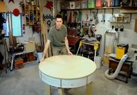 Wooden expanding table
