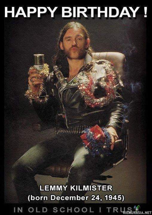 Hyvää syntymäpäivää Lemmy! - Rockin legenda täytti tänään kunnioitettavat 70-vuotta!