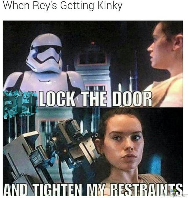 Reylla tuli kinky fiilis - Saa nähdä osuuko Stormtrooper reikään