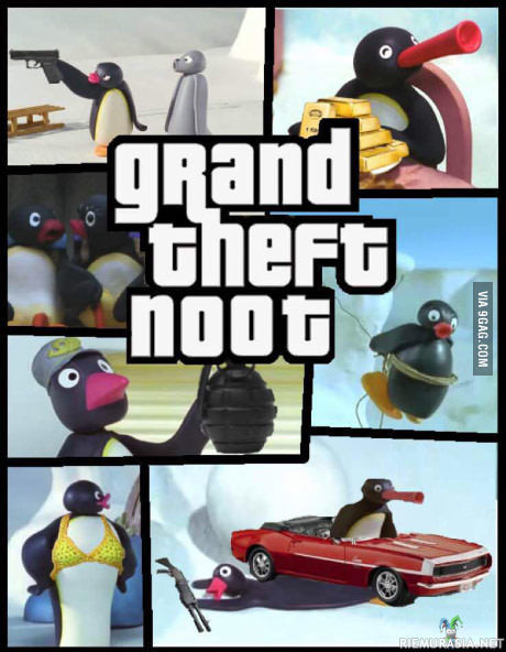Grand Theft Noot - Pingu ja grand theft auto...
