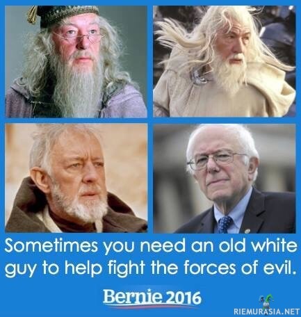 Bernie 2016 - Vanha valkoinen mies suojelemaan pahoilta voimilta