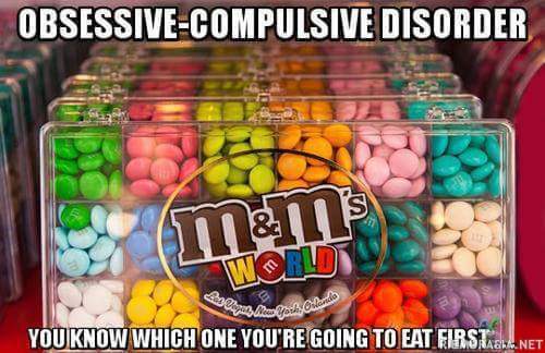 OCD M&M:s - Minkä karkin söisit tuosta ensimmäisenä?