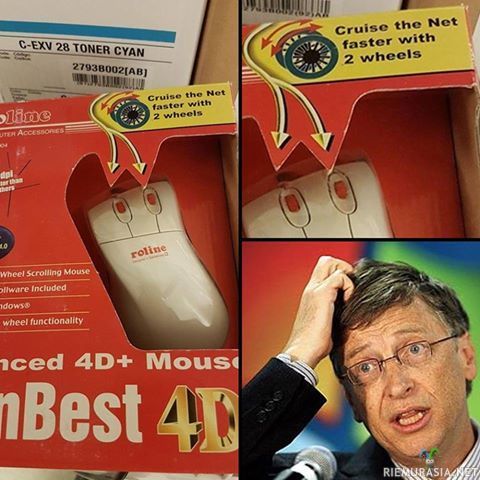 4D+ Hiiri - Bill Gateskin ihmettelee tätä innovaatiota