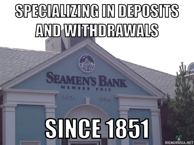 Panoihin ja ottoihin erikoistunut pankki - Jo vuodesta 1851