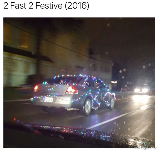 2 Fast 2 festive - Juhlatuunaukset autoon
