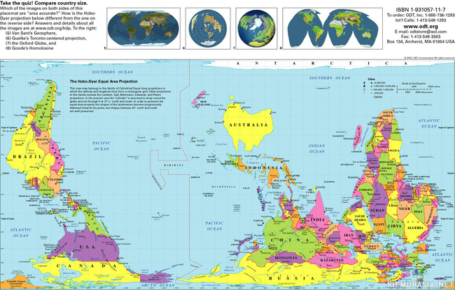Australia kartta - Kartta voi näyttää erilaiselta sen mukaan, kuka sen tekee. Australian kartat ovat ihan väärinpäin.