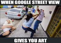 Kun google street view tarjoaa taidetta