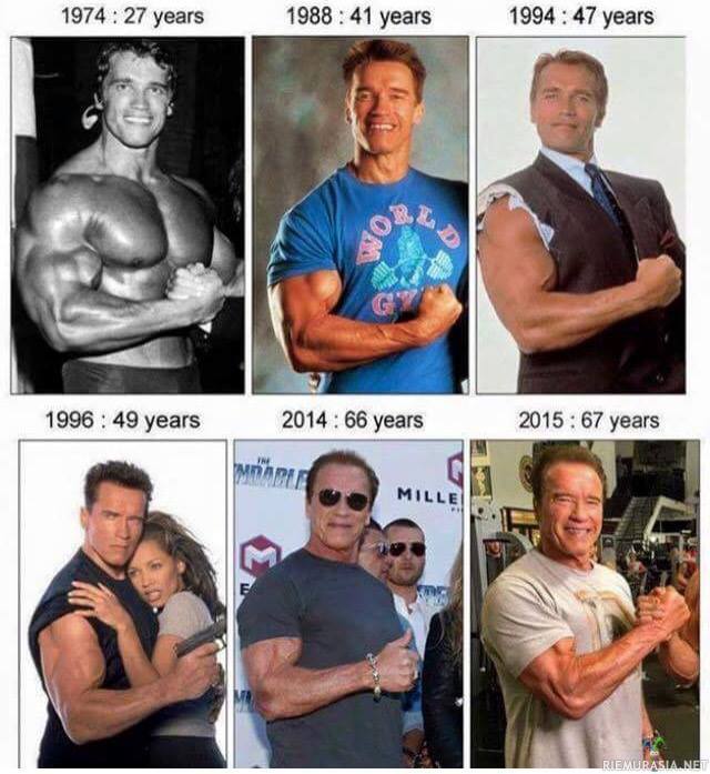 Arnold Schwarzenegger - On se vaan äijä, vuosia kertyy mutta Arska on aina Arska!