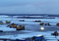 Lumien auraamista HKI-Vantaan lentokentällä