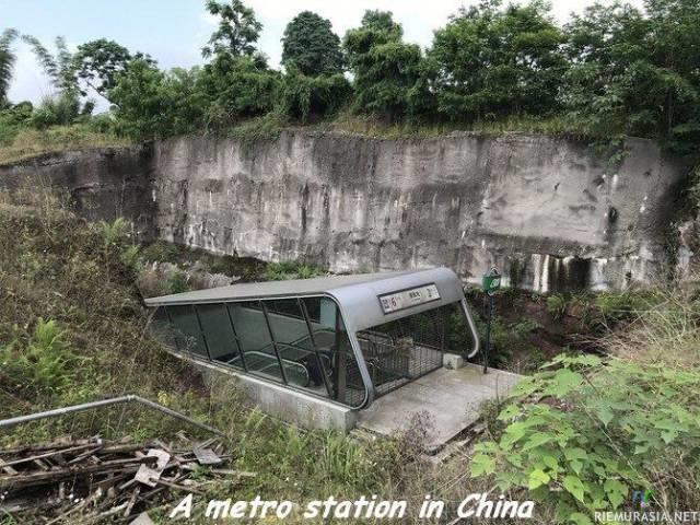 Kiinalainen Metroasema - Suhteellisen vähäisellä käytöllä tämä.
