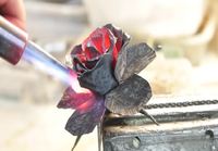Metallisen ruusun valmistus