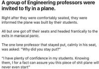 Professorit lentokoneessa