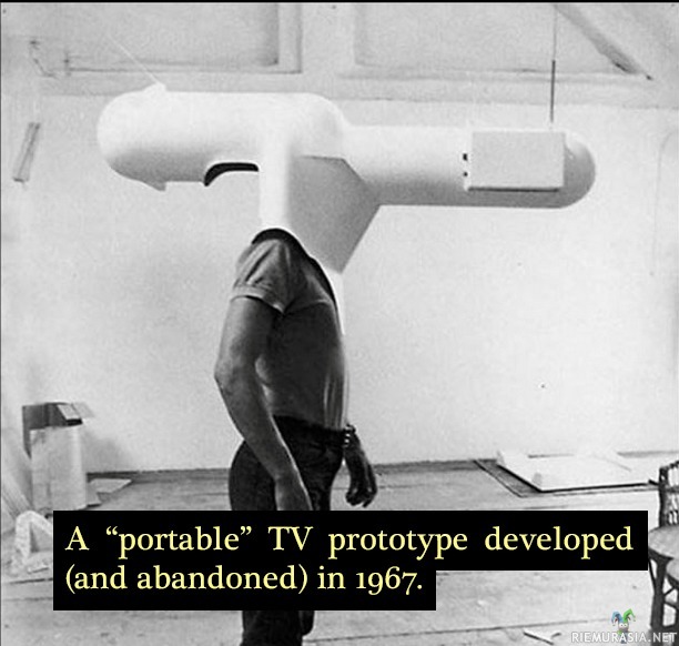 Kannettava televisio - Prototyyppi vuodelta 1967