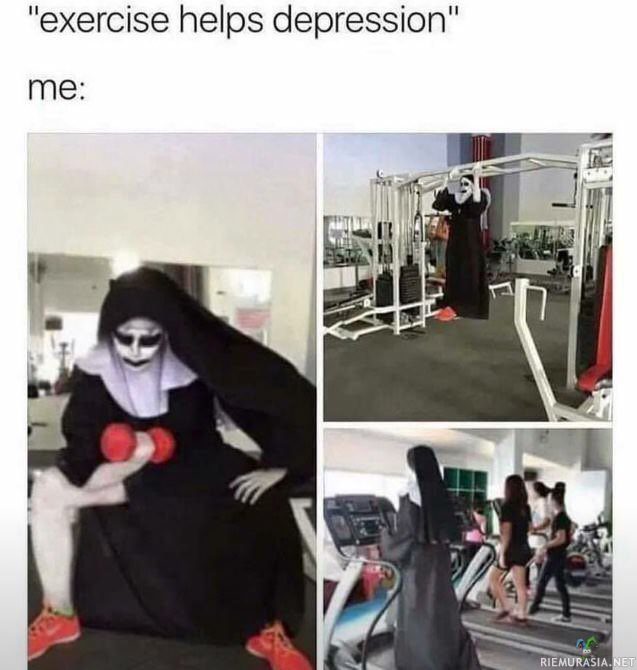 Kun sanotaan että liikunta auttaa masennukseen