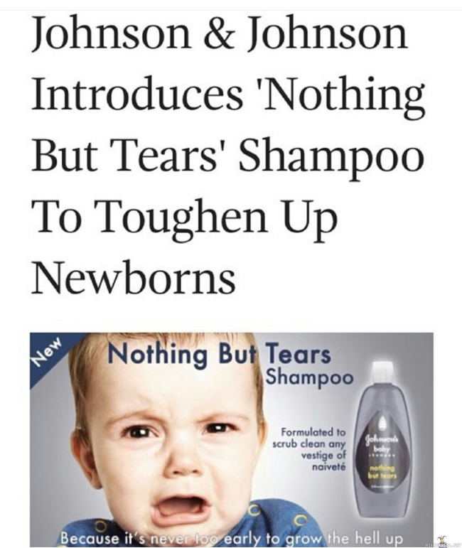 Nothing but tears shampoo - Koska lasten pitää oppia olemaan kovia jo pienestä pitäen!