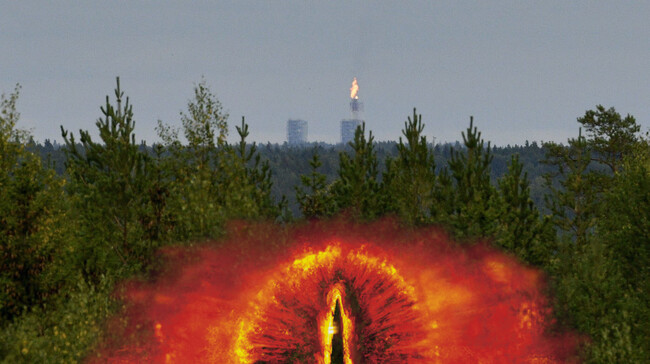 Pimeyden herra Sauron odottaa Suomen rajan takana - &quot;Then at last his gaze was held: wall upon wall, battlement upon battlement, black tower of adamant, he saw it: Barad-dûr, Fortress of Sauron. All hope left him.&quot;