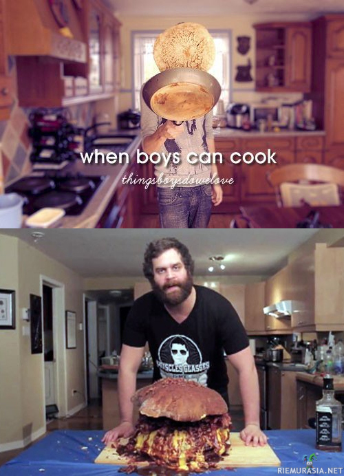Kun pojat kokkaa