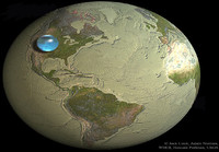 Jos maapallon kaikki vesi kasattaisi yhdeksi palloksi