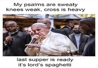 Paavi rimmailee