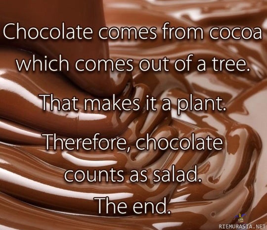 Suklaa on salaatti