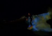 Bioluminescence Surfing
