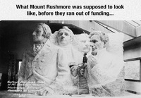 Mount Rushmore jos raha kasvaisi puussa