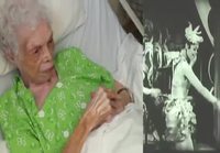 100 vuotias mummo katselee videota itsestään