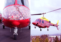 Pelastushelikopteri ja pelastettujen kuvat