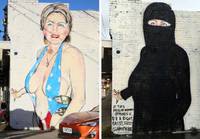 Graffiti Hillarystä