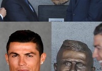 Cristiano Ronaldosta näköispatsas