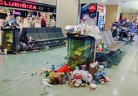 Siivoojalakko Ibizan lentokentällä