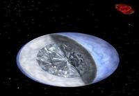 Avaruudessa on kuun kokoinen timantti