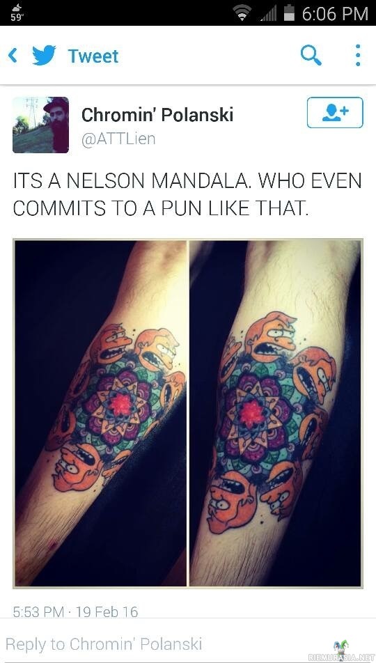 Nelson Mandala - https://fi.wikipedia.org/wiki/Mandala
https://fi.wikipedia.org/wiki/Nelson_Mandela