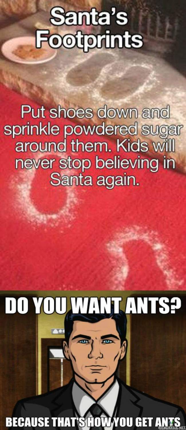 Lasten usko joulupukkiin ja muurahaisiin