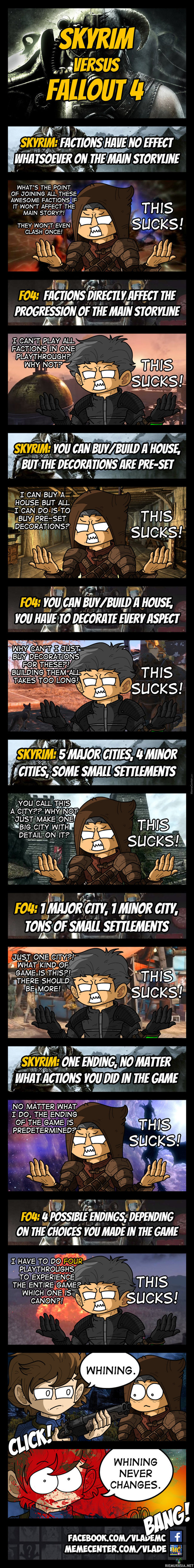 Skyrim VS Fallout