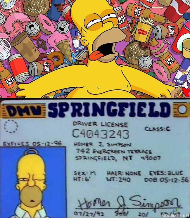 Homer Simpsonin syntymäpäivät - 60v