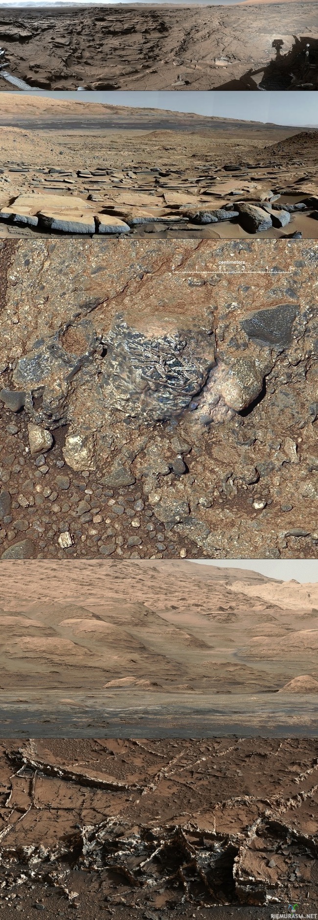 Mars - Roverilla otettuja kuvia marssista