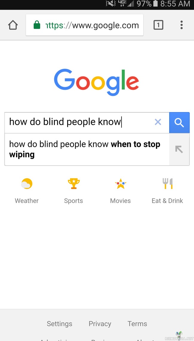 Mistä sokeat tietävät...?