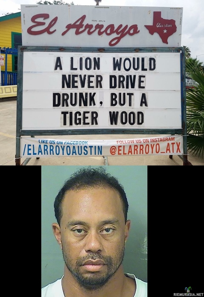 Tiger Woods - Kiinni rattijuopumuksesta