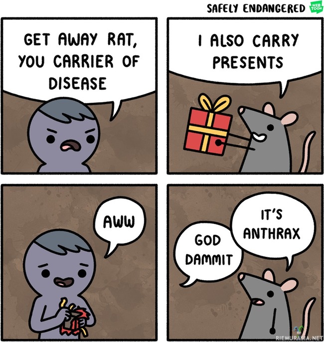 Likainen rotta, mene pois